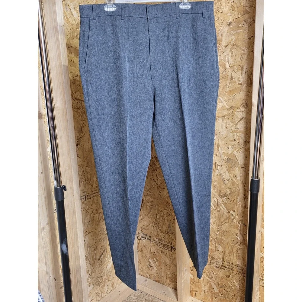 Action Slacks by Levi Strauss & Co. Men's 38x30 Dark Heather Gray Dress Pants